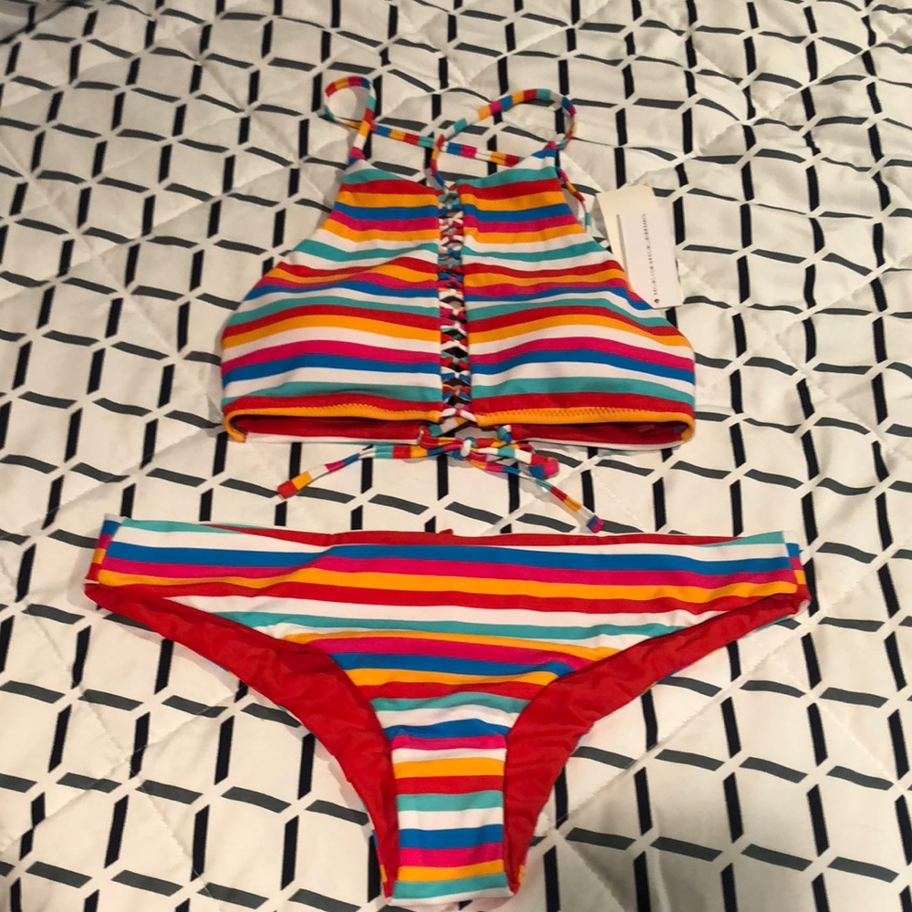 Raisins bikini top and bottom new with tags